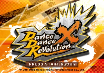 Dance Dance Revolution X screen shot title